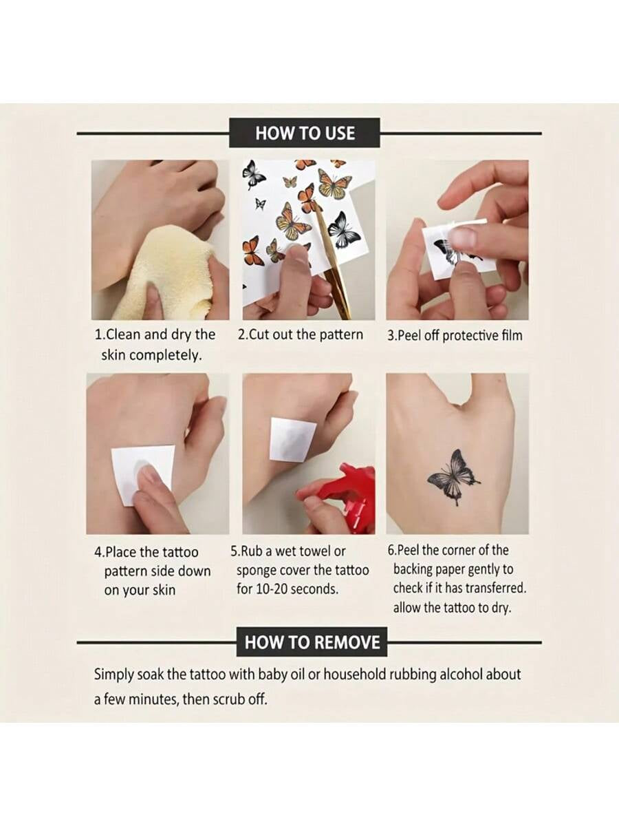 2 Temporary Tattoo Patch Waterproof and Sweatproof Design Blooming Flower Elements for Arms and Thighs for Parties Gala Dates and Social Venues for Spring and Summer Outdoor Wear
