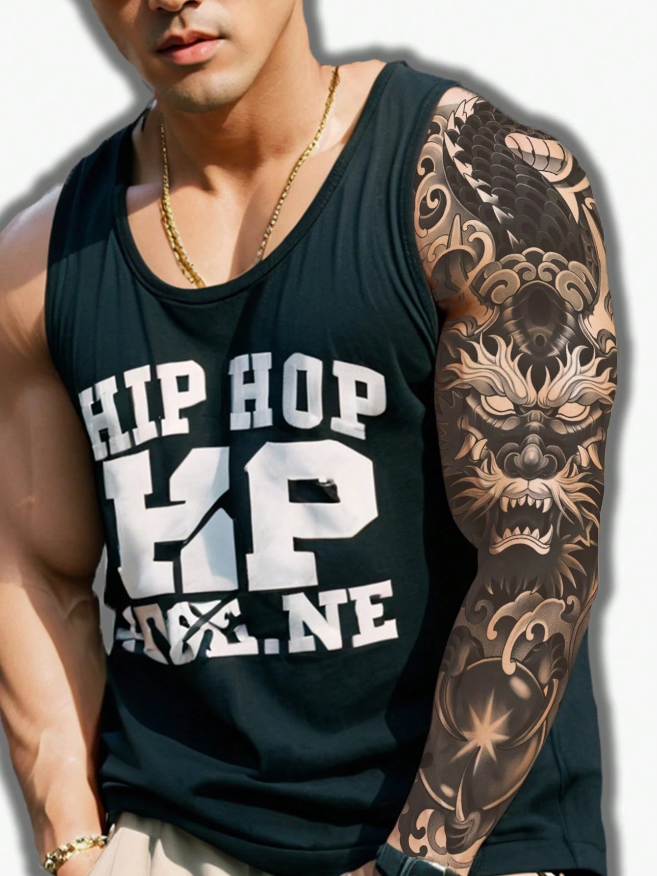 1Pc Chinese Dragon Whole Arm Temporary Tattoos Waterproof Sweatproof Last for 1-2 Weeks Realistic Herbal Juice Non-Reflective Anti-Friction Faux Black Fake Tattoos for Men and Woman Tattoo Stickers for Arm Modernist Body Art
