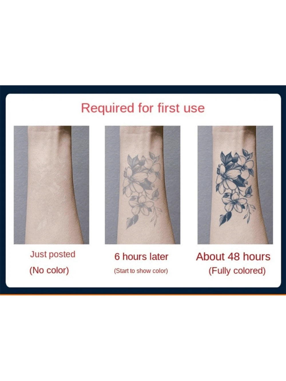Chest Temporary Tiger Tattoo Sticker Made of Herbal Ingredients, Realistic Temporary Tattoo, Waterproof and Scratchproof