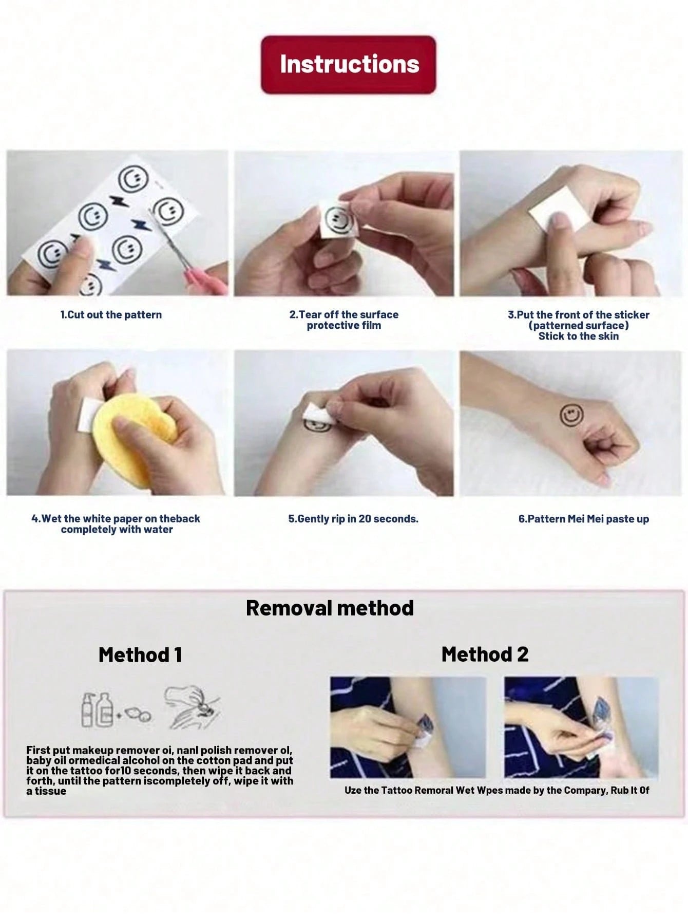1Pc Sensitive & Realistic Floral Waterproof Tattoo Sticker, Customizable to Cover Scars & Blemishes, Adds Stylish Flair to Waist, Arms, Suitable for Both Men & Women, Easy to Apply & Remove