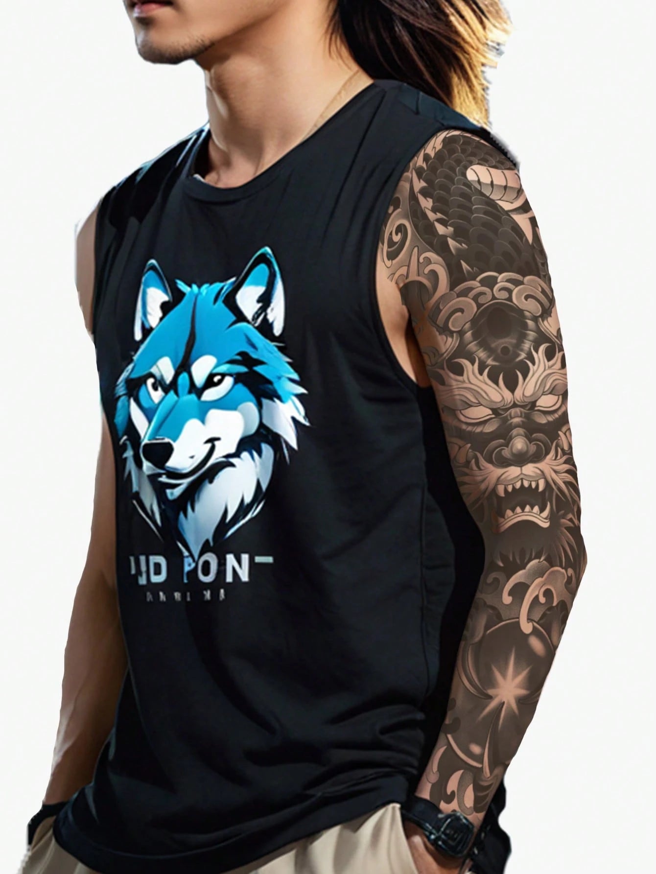 1Pc Chinese Dragon Whole Arm Temporary Tattoos Waterproof Sweatproof Last for 1-2 Weeks Realistic Herbal Juice Non-Reflective Anti-Friction Faux Black Fake Tattoos for Men and Woman Tattoo Stickers for Arm Modernist Body Art