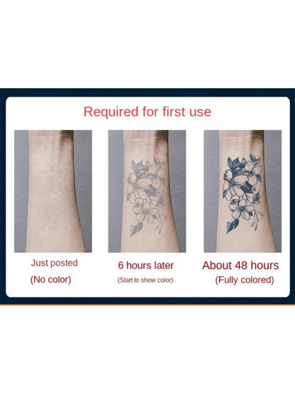 Chest Temporary Tiger Tattoo Sticker Made of Herbal Ingredients, Realistic Temporary Tattoo, Waterproof and Scratchproof